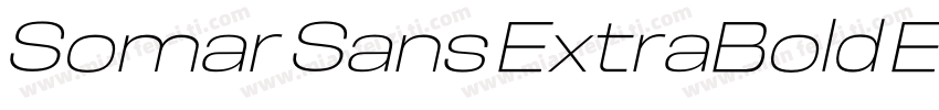 Somar Sans ExtraBold Expanded字体转换